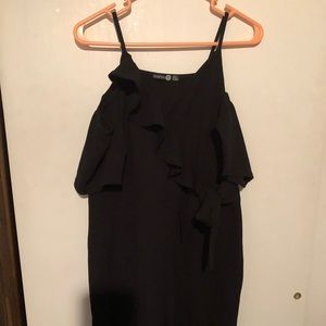 Boohoo tall black jumpsuit, size 12
